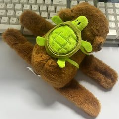 Capybara Plush Doll with Turtle Backpack