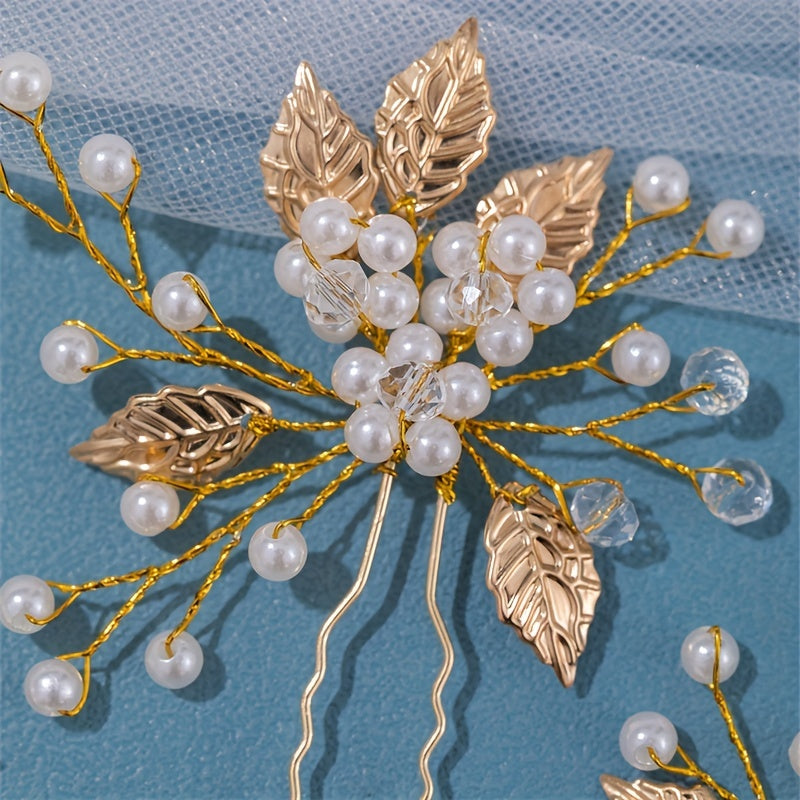 Leaf Plate Hair Comb Headdress Flower Comb Hair Accessories