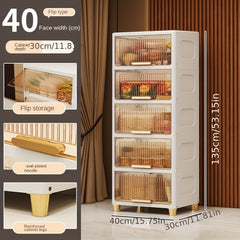 1pc Storage Cabinet Drawer Wardrobe Toy Sundries Household Plastic Storage Box
