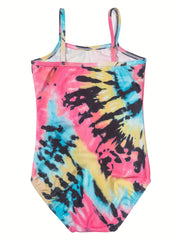 Toddler Girls Mermaid Print One Piece Swimsuit