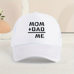 Casual MOM DAD ME Mesh Stitching Cap Sun Protection Comfortable