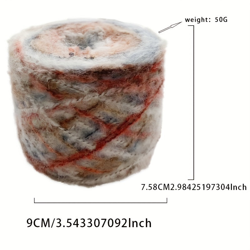 50g Gradient Wool Yarn Thread Medium Chain Dyed For Hand Knitting Crocheting