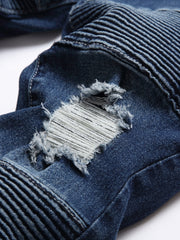Boys Distressed Stretch Skinny Slim Fit Denim Pants Kids Clothes