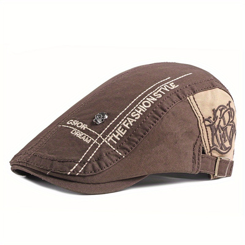 Adjustable Retro Newsboy Cap for Men Women