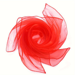 6pcs Dance Scarves Square Scarves Performance Supplies