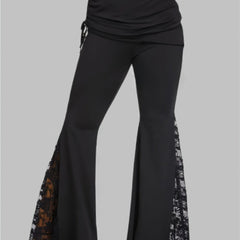 High Waist Flare Pants Casual Flare Leg Pants Women's Clothing