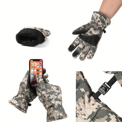 Skiing Gloves Touch Screen Thickened Warm Keeping Gloves