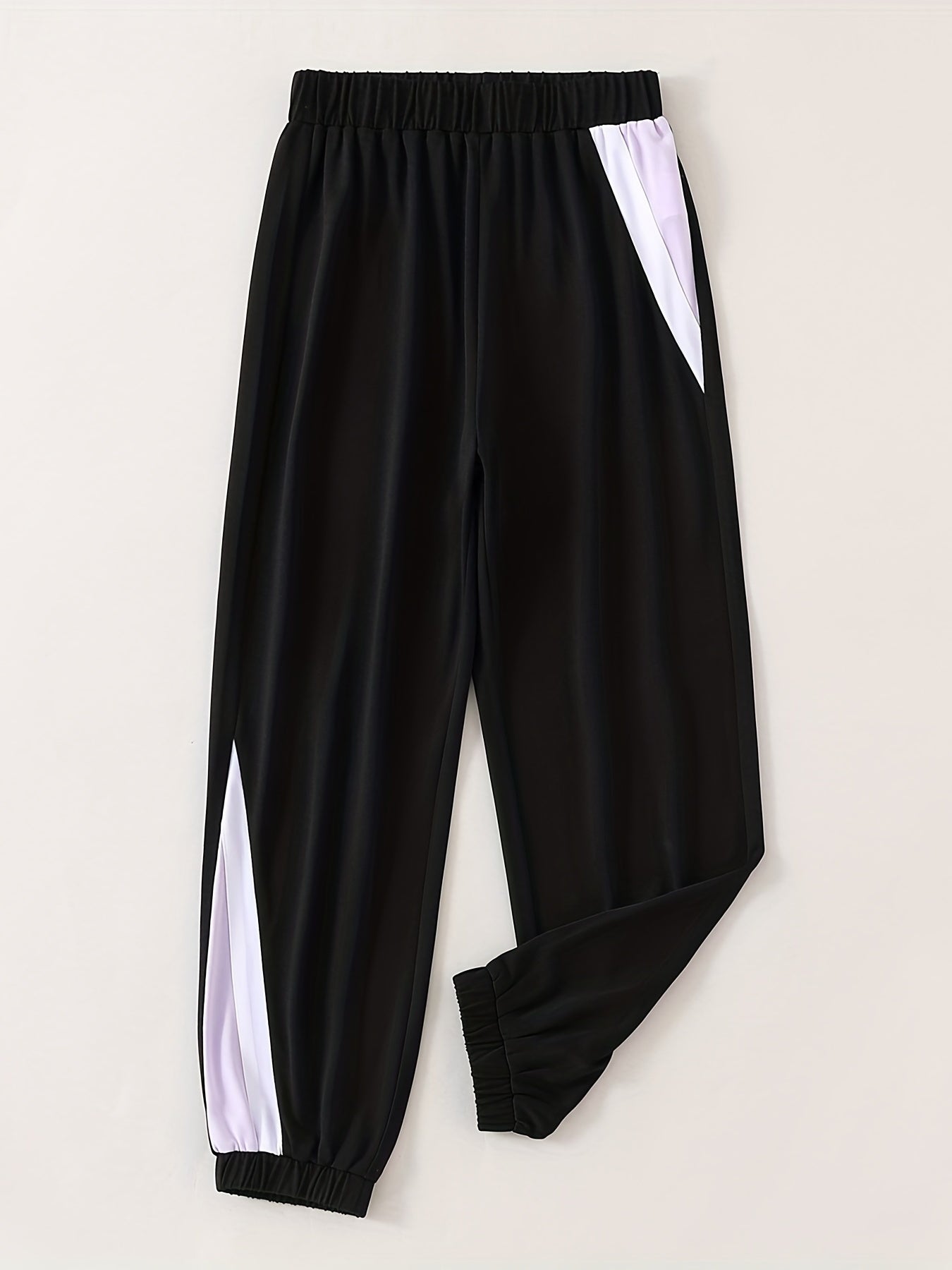 Girls' Colorblock Sweatpants Active Jogger Pants For Kids