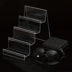 4 Tier Clear Glasses Display Rack Sunglasses Storage Stand Holder Organizer