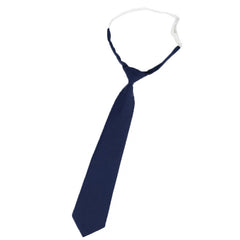 Solid Pre tied Tie Casual Dress Shirt Zipper Type Tie For Work