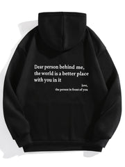 Women's Sports Hoodie with Slogan Print