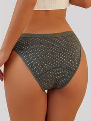 3pcs Menstrual Period Panties Full Coverage Anti Leak Women's Underwear