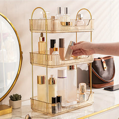 Stylish Bathroom Counter Organizer with Coffee Station Cosmetic Holder