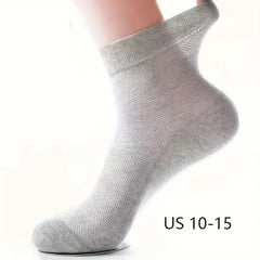 Solid Summer Thin Quarter Socks Breathable Sweat-absorbing Sports Socks