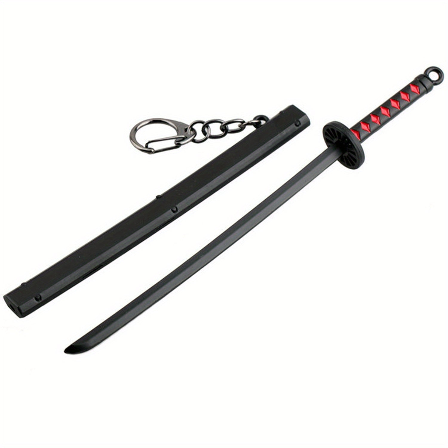 Mini Toy Samurai Key Chain Metal Sword Keychain Model Alloy Keychain For Men