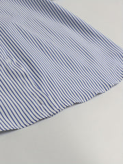 Stripe Print Button Up Long Sleeve Blouse
