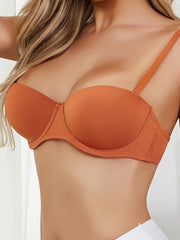 Strapless Underwire Bra For Large Bust - Back Smoothing