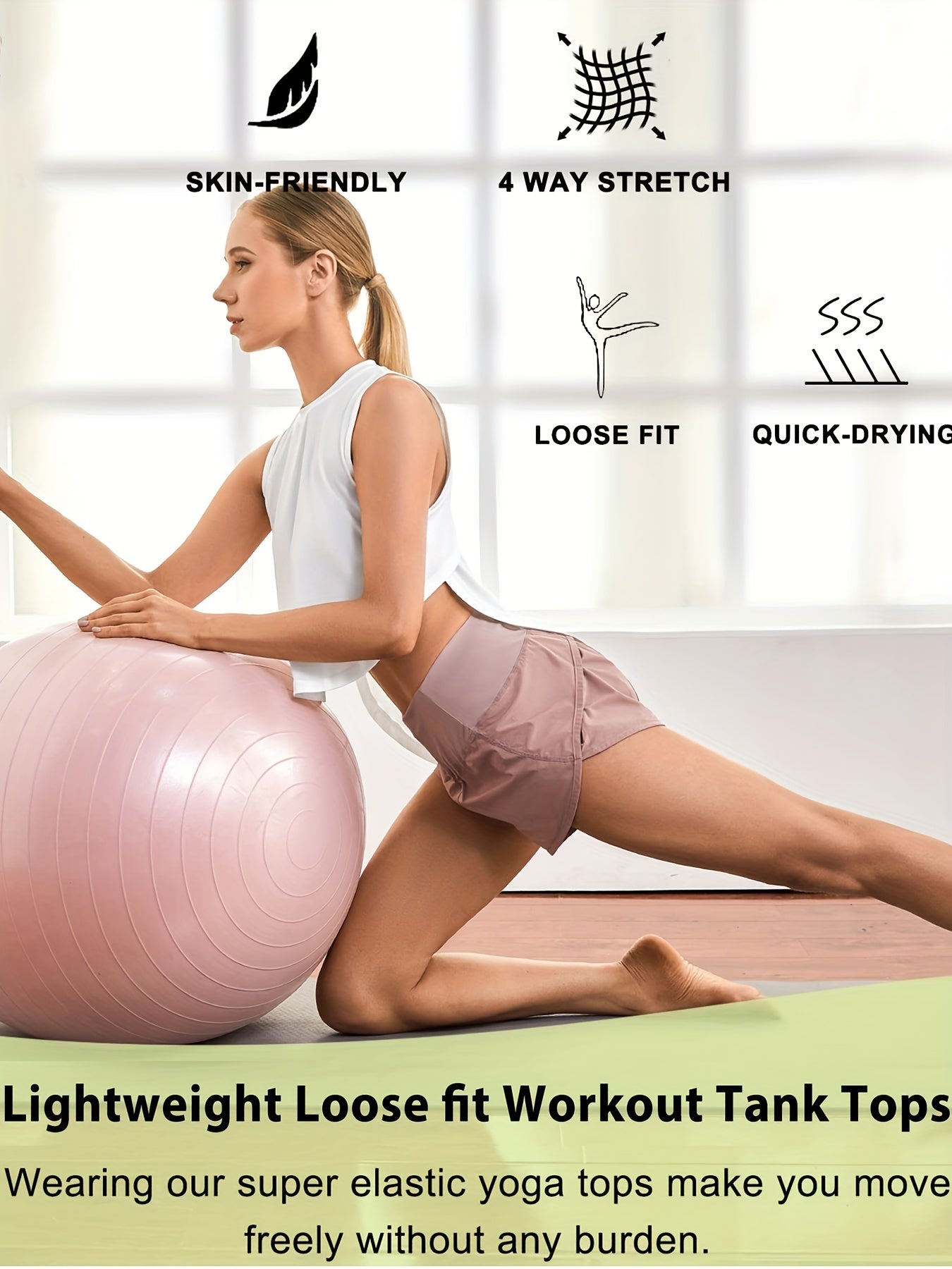 Yoga Tank Tops Sleeveless Hollow Out Fitness Sports Tops