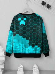 Teens 3D Print Sweatshirt Kids Casual Pullover Street Wear Clothes