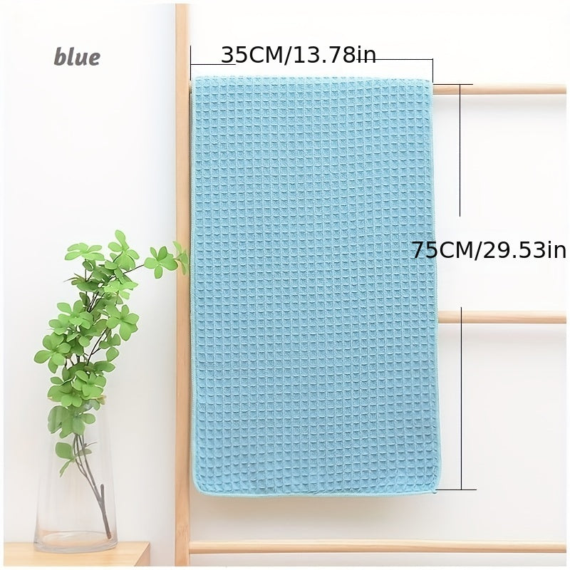 Soft Absorbent Waffle Honeycomb Bath Sheet Towel 13.78x29.53 Inches
