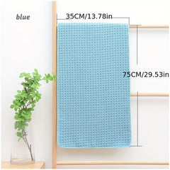 Soft Absorbent Waffle Honeycomb Bath Sheet Towel 13.78x29.53 Inches
