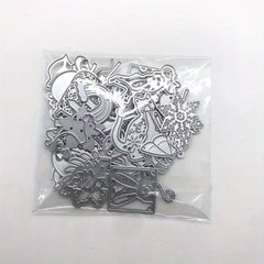 50pcs Random Metal Cutting Dies DIY Scrapbooking Animals Flowers Birds