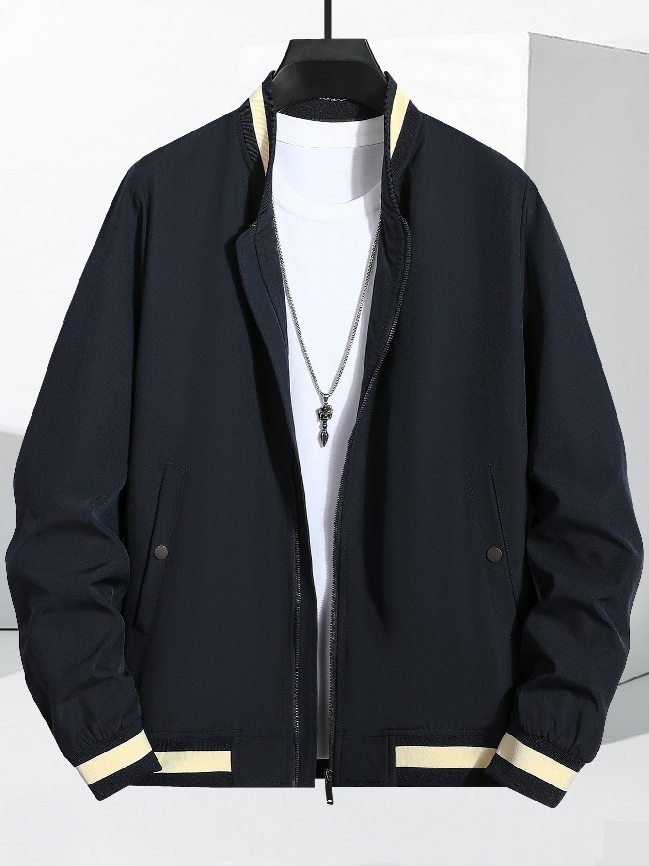 Autumn Winter Baseball Collar Casual Jacket Coat