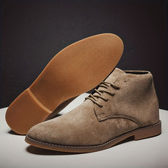 Men's Pointed Toe Lace Up Boots Smart Casual Shoes