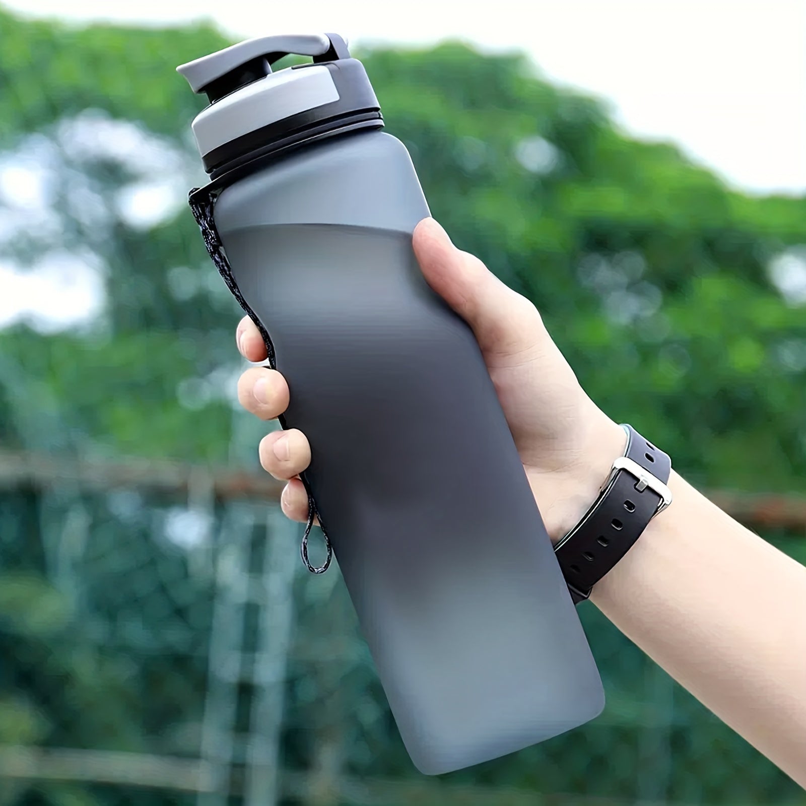 1000ml Leak Proof Water Bottle with Slogan Graphic
