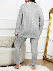 Ribbed Knit Top & Leggings Lounge Set