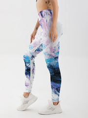 Colorful Print High Waist Yoga Leggings with Butt Lifting Effect