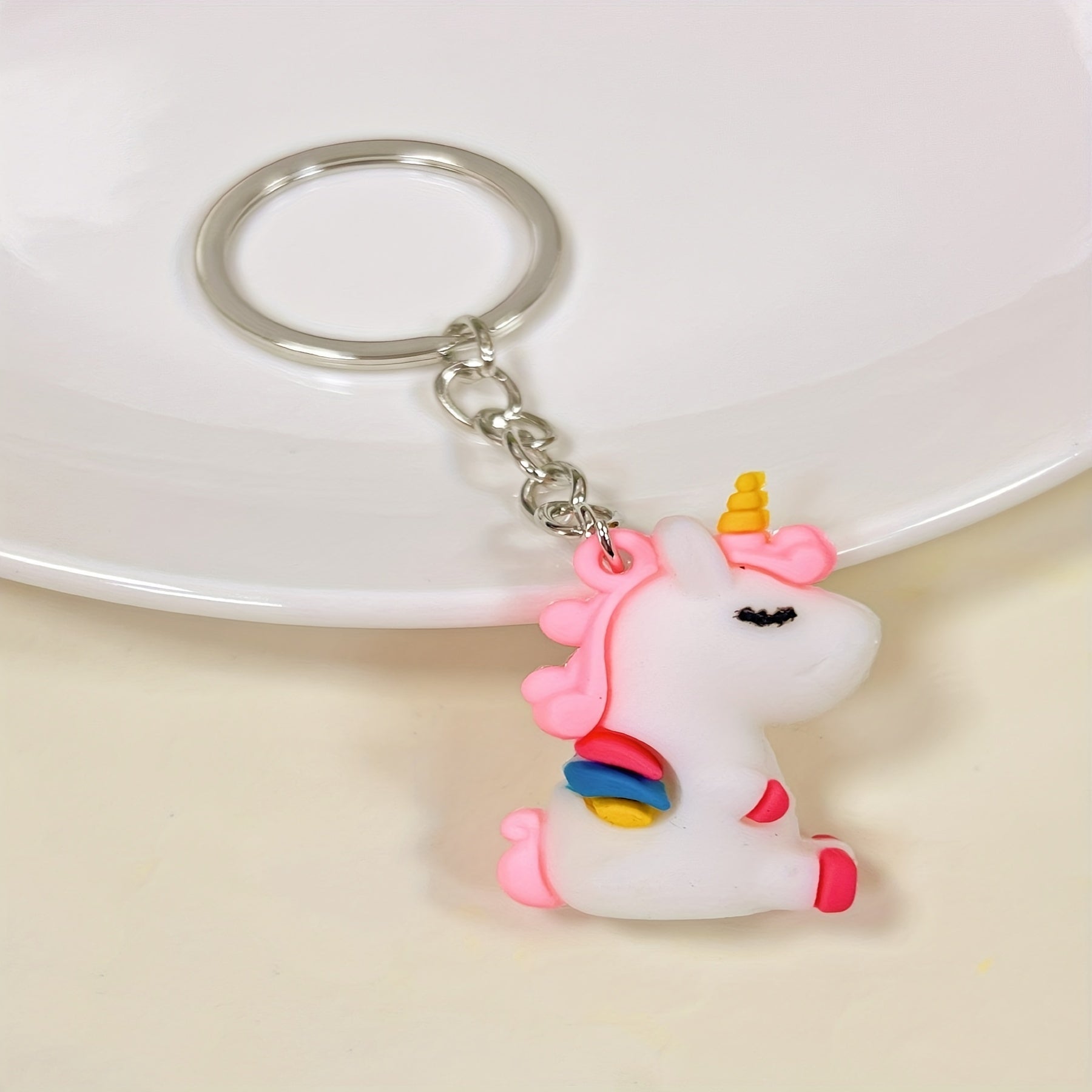 Cartoon Unicorn Keychain For Men - Backpack Gift