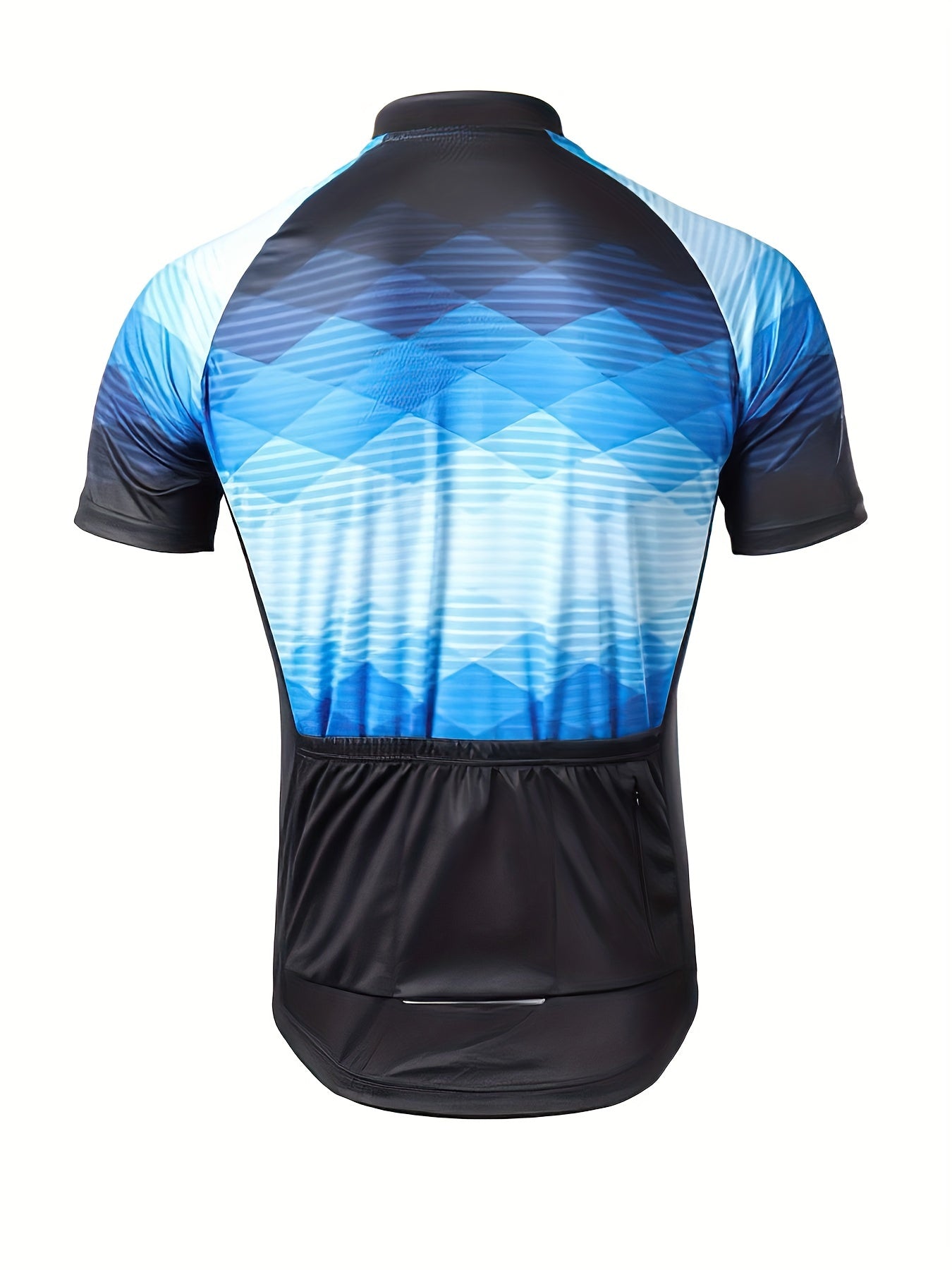 Men's Cycling Jersey Gradient Geometric Graphic Short Sleeves Shirt