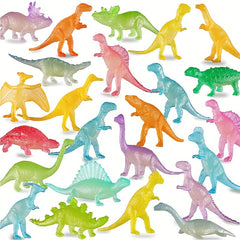 16pcs Luminous Mini Dinosaurs Glow In Dark Dino Figures