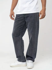 Men's Wide Leg Jeans Classic Loose Fit Denim Pants