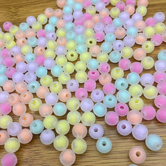 50pcs Macaron Colorful 10mm DIY Beads Women Jewelry Making
