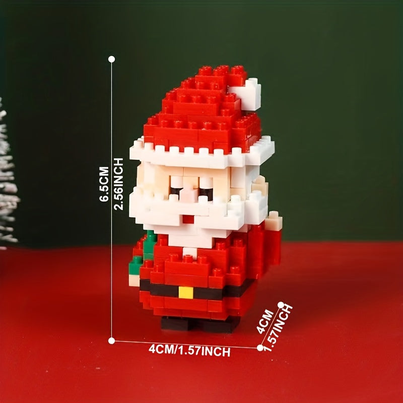 Santa Snowman Xmas Tree Building Blocks 3D Assembly Toys