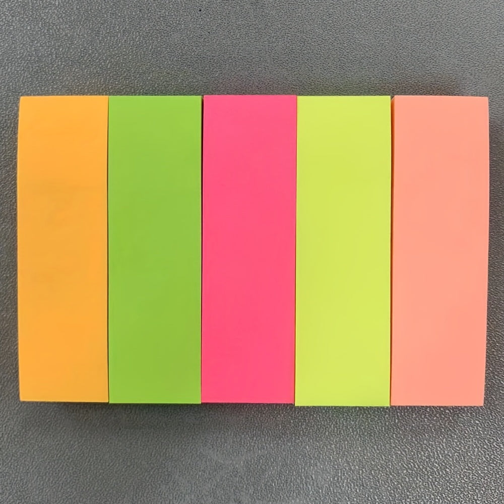 Small Strip Paper Stickers 500 Sheets 5 Colors