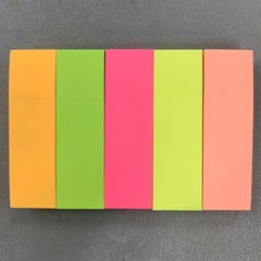 Small Strip Paper Stickers 500 Sheets 5 Colors