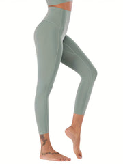 High Waist Yoga Leggings Cropped Fitness Pants