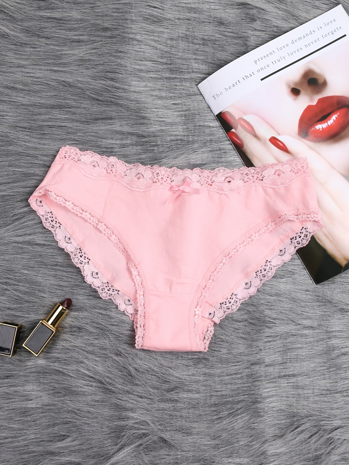 6 Pcs Lace Low Waist Women's Briefs Panties