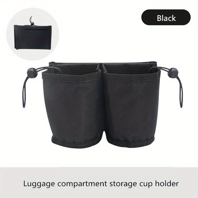 2PCS Luggage Cup Storage Bag, Travel Cup Holders Water Bottle Organizer