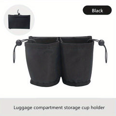 2PCS Luggage Cup Storage Bag, Travel Cup Holders Water Bottle Organizer