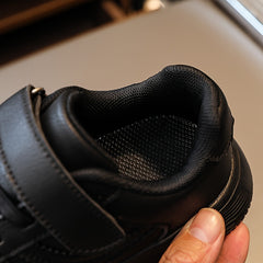 Boy's Solid Skate Shoes Comfy Non Slip Casual Sneakers For Kids