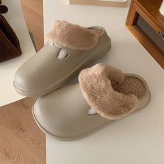 XIXITIAO Boys' Cozy Winter House Shoes Non-slip Indoor Slippers
