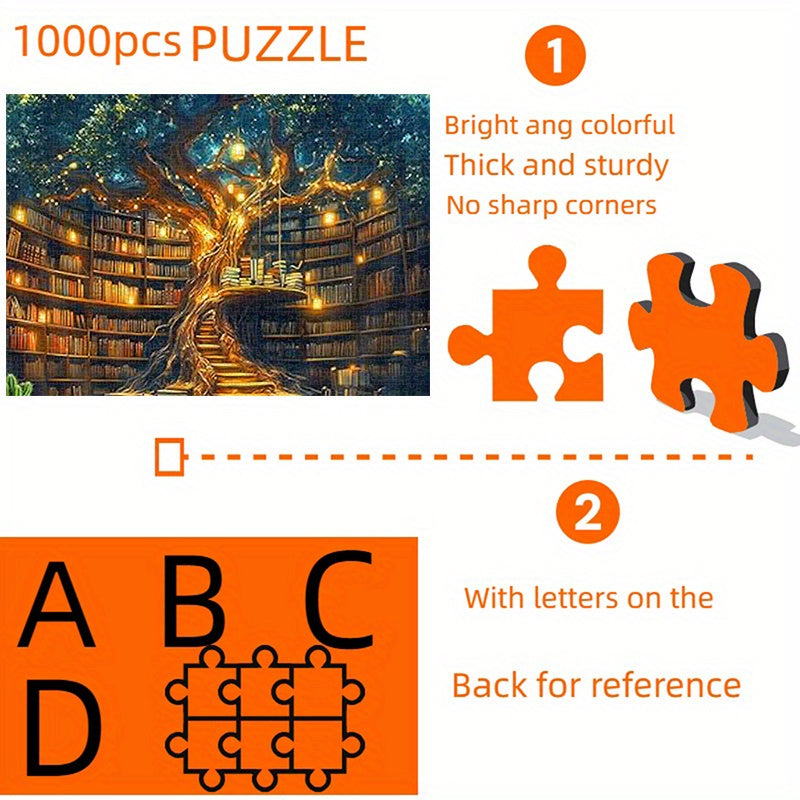 Fantasy Library Jigsaw Puzzle 1000pcs for Adults