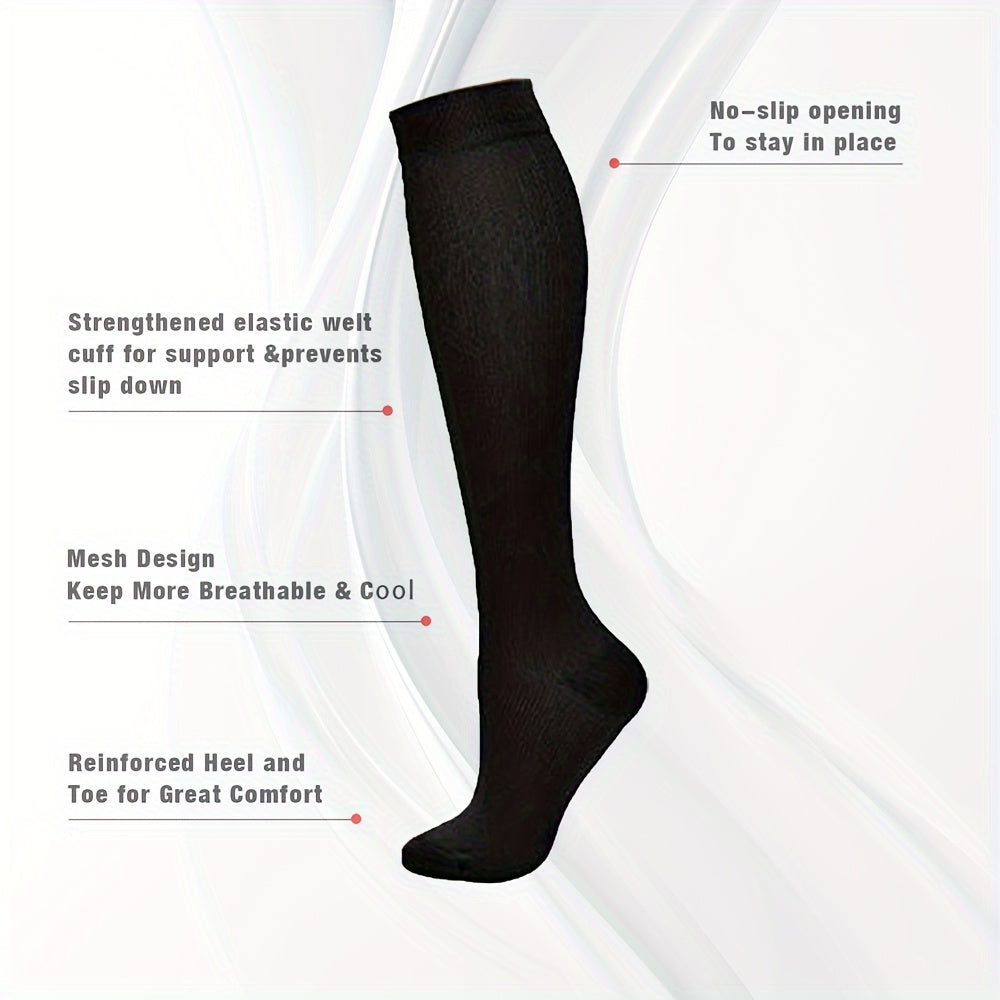Copper Compression Socks 10-20 mmHg Knee High for Women & Men