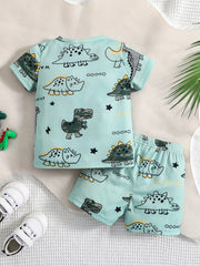 Baby Boy's Dinosaur T-shirt & Shorts Set - Child's Sweatshirt