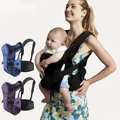 Ergonomic Baby Carrier Newborn Wrap Front & Back Carry For Infants