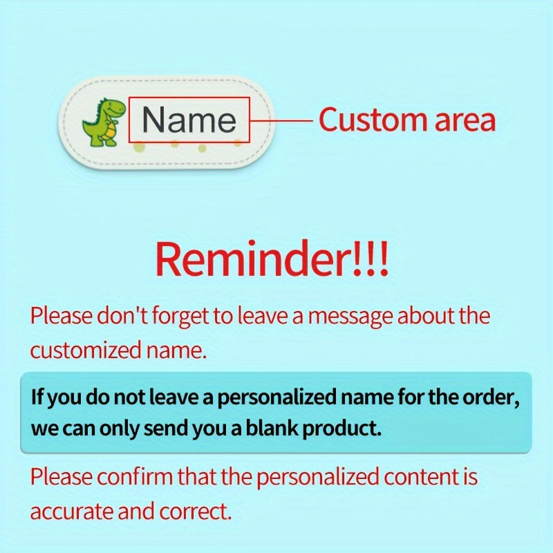 Custom Clothing Name Tags Waterproof Washable 10-40pcs